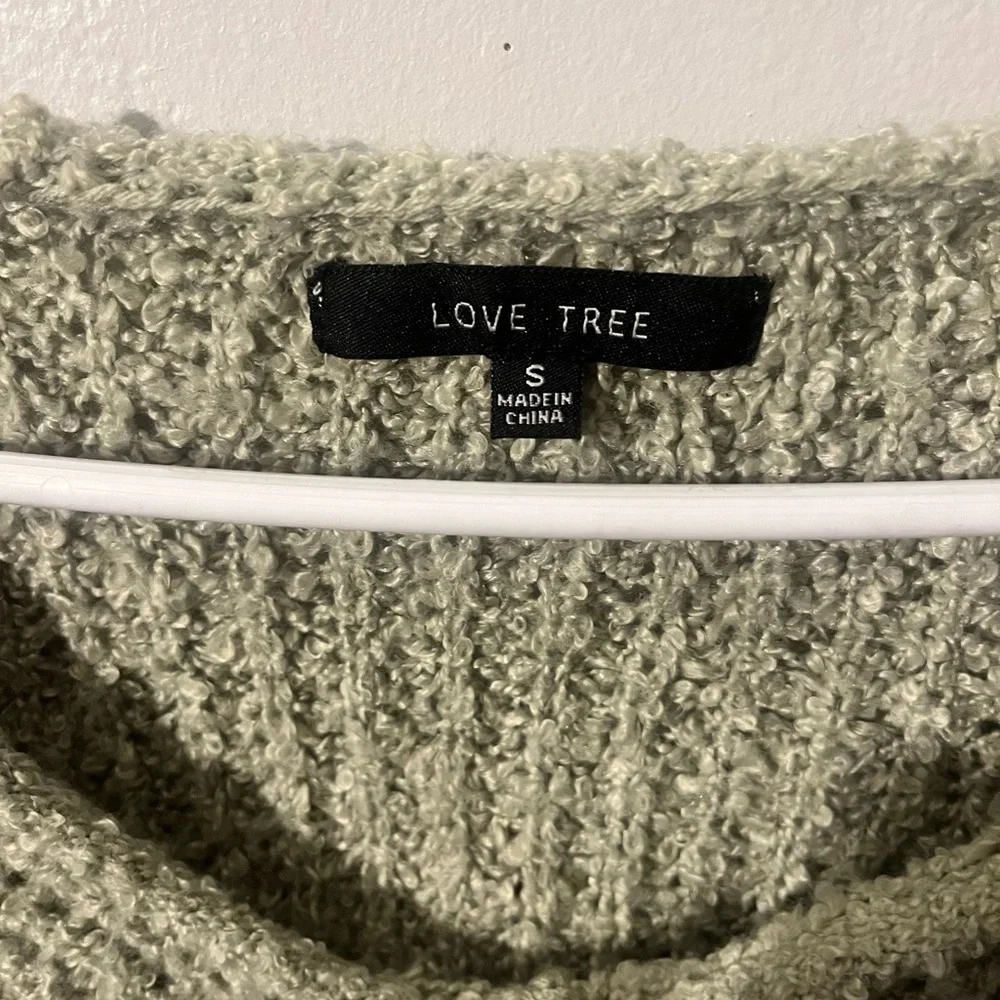SAGE color long sleeve sweater size small - Picture 2 of 2